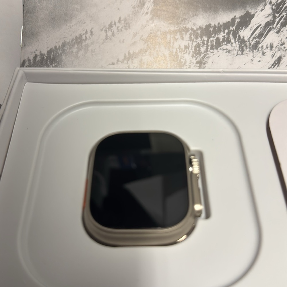 Apple Smartwatch with Silver and Black Design